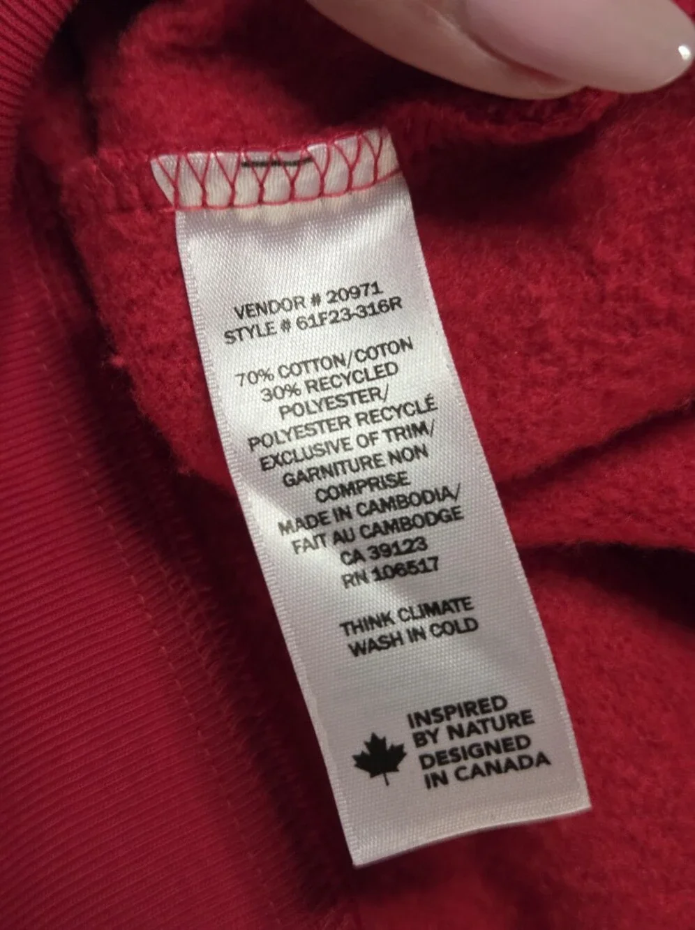 Northern Traditions Cardinal Bird Floral Crewneck Sweatshirt - Picture 5 of 8